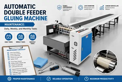 Automatic Double Feeder Gluing Machine Maintenance: Daily, Weekly, and Monthly Tasks
